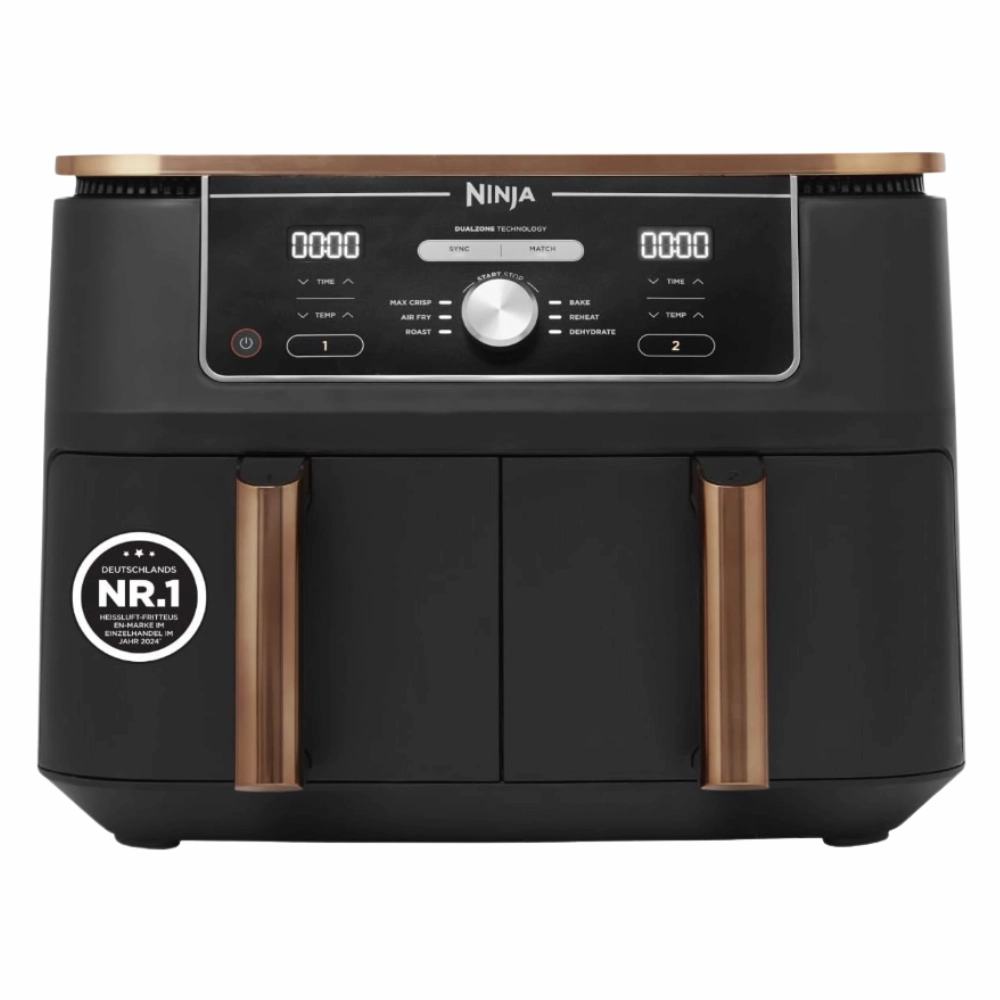 Ninja Foodi MAX Dual Zone AF400EU Heißluftfritteuse mit zwei separaten Garkörben und digitalem Bedienfeld